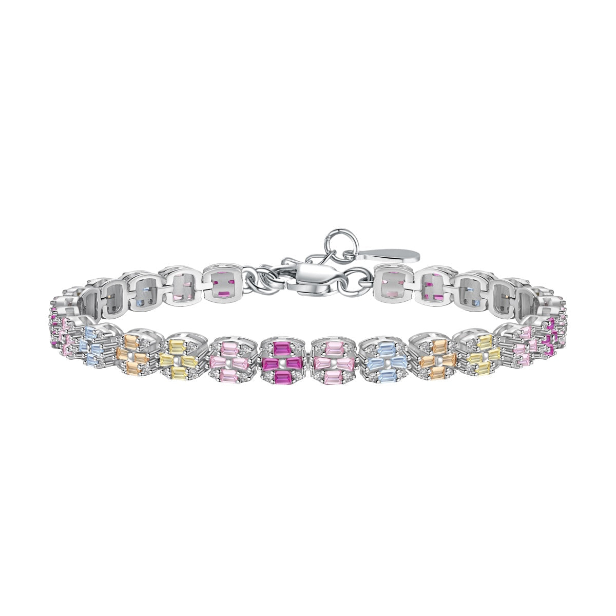 Angela Jewelry]Zartes, farbenfrohes Armband im Smaragdschliff für den Alltag
