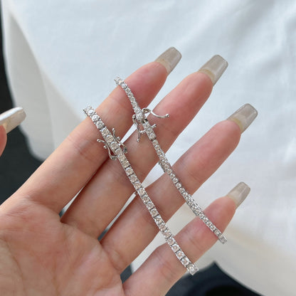 アンジェラジュエリー] まばゆいばかりの美しいラウンドカットのデイリーブレスレット