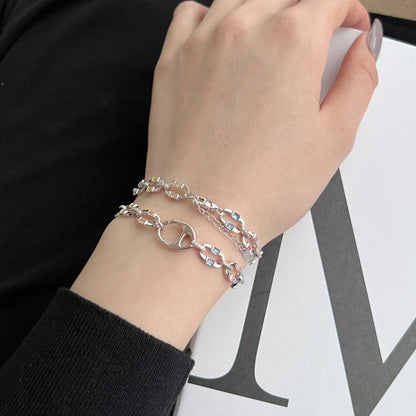 アンジェラジュエリー]まばゆいばかりのカラフルなデイリーブレスレット