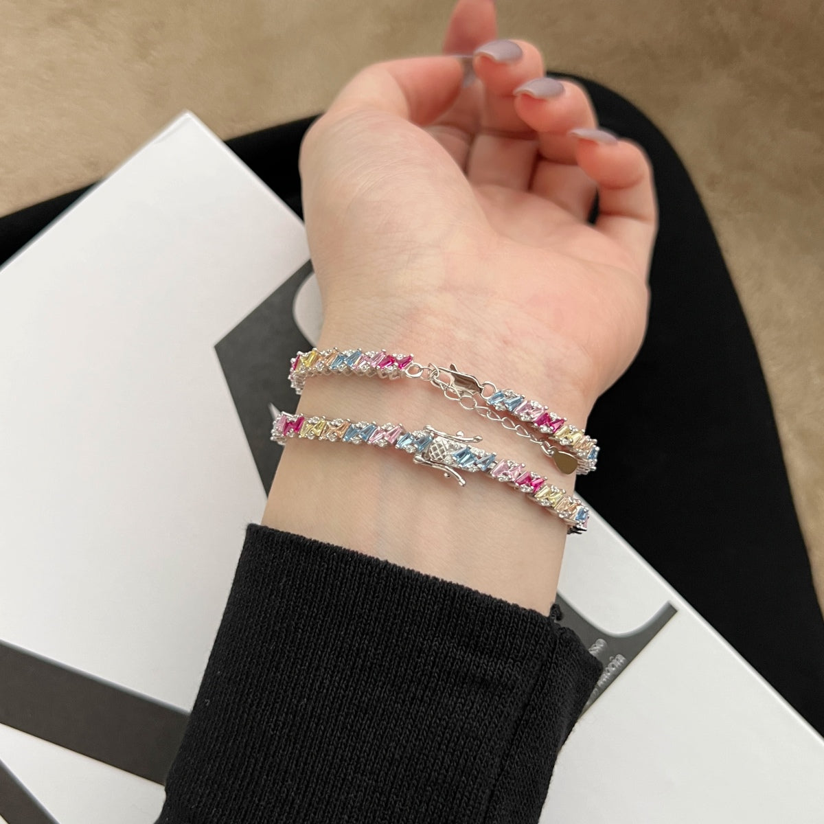 Angela Jewelry]Verziertes, funkelndes Party-Armband mit mehreren Schliffen