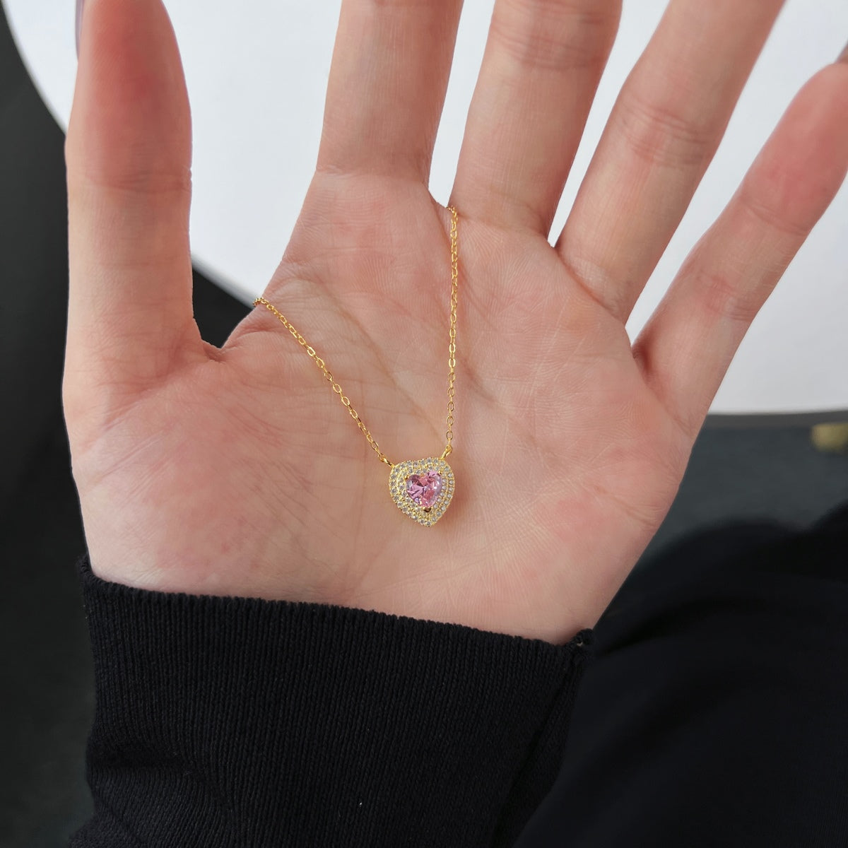 Angela Jewelry]Exquisite Halskette in Herzform
