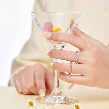 アンジェラジュエリー]上品で華やかなラウンドカットのデイリーリング