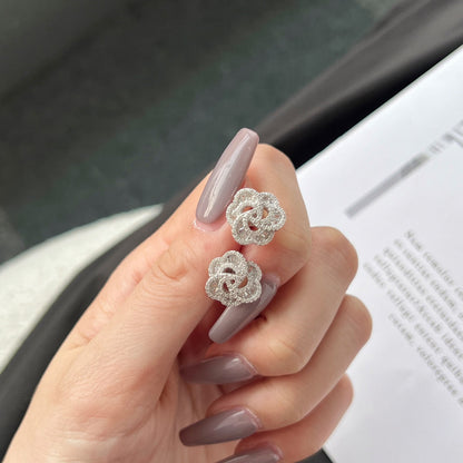 Angela Jewelry]Exquisite Blumenform Tägliche Ohrringe