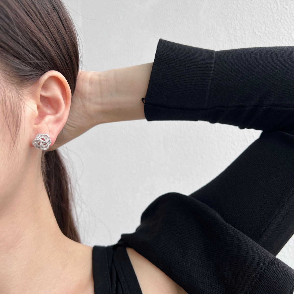 Angela Jewelry]Exquisite Blumenform Tägliche Ohrringe