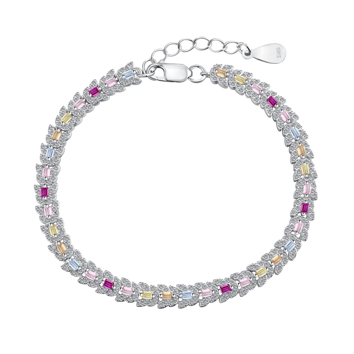 Angela Jewelry]Zartes, buntes Multi-Cut-Armband für den Alltag