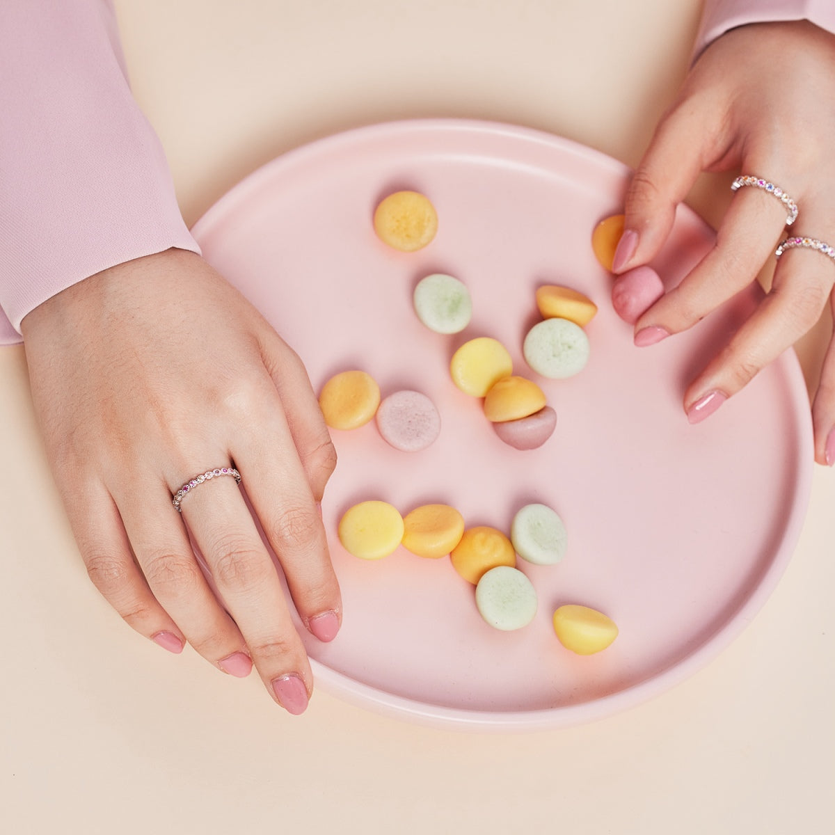 Angela Jewelry]Strahlend funkelnder Alltagsring im Rundschliff