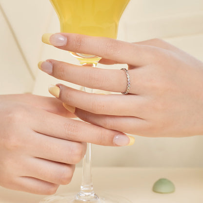 Angela Jewelry]Strahlend funkelnder Alltagsring im Rundschliff