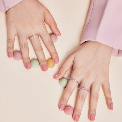 Angela Jewelry]Strahlend funkelnder Alltagsring im Rundschliff