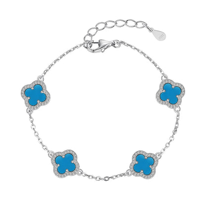 Angela Jewelry]Vierblättriges Kleeblatt Exquisites Armband