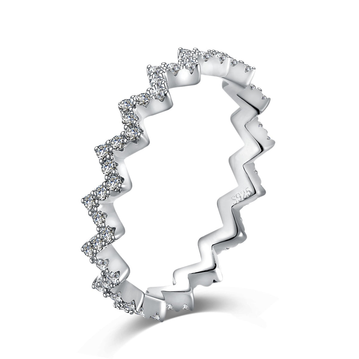 Angela Jewelry]Zarter, bezaubernder Ring in Wellenform für den Alltag