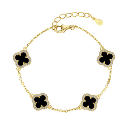 Angela Jewelry]Vierblättriges Kleeblatt Exquisites Armband