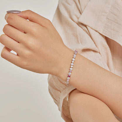 アンジェラジュエリー]輝くカラフルなラウンドシェイプデイリーブレスレット