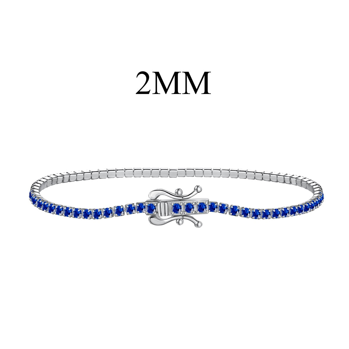 Angela Jewelry] Strahlend buntes Party-Armband im Rundschliff