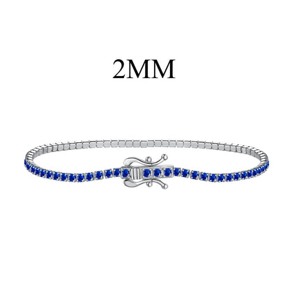 Angela Jewelry] Strahlend buntes Party-Armband im Rundschliff