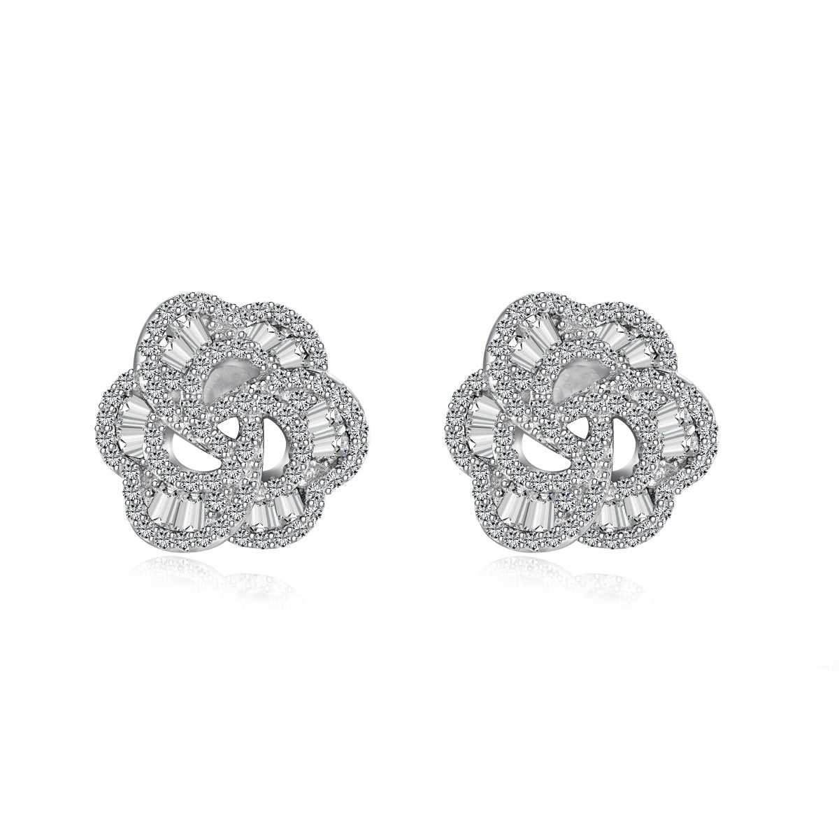 Angela Jewelry]Exquisite Blumenform Tägliche Ohrringe