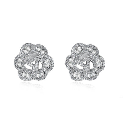 Angela Jewelry]Exquisite Blumenform Tägliche Ohrringe