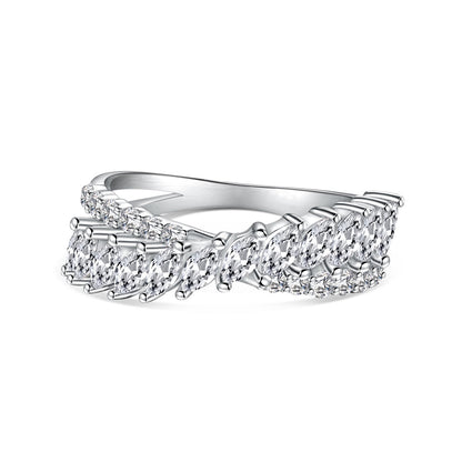 Angela Jewelry]Einzigartiger bunter Marquise-Schliff-Tagesring