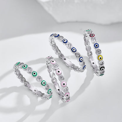 Angela Jewelry] Funkelnder, lebendiger Ring in runder Form für den Alltag