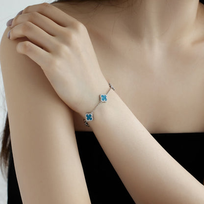 Angela Jewelry]Vierblättriges Kleeblatt Exquisites Armband