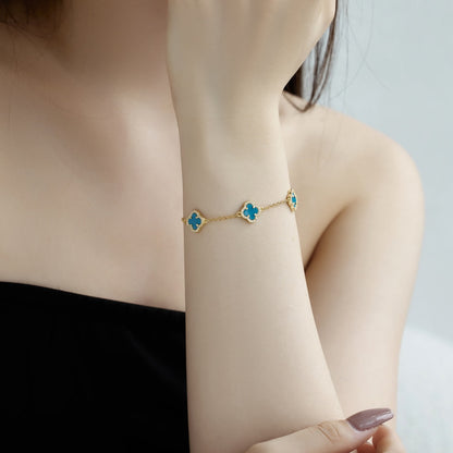 Angela Jewelry]Vierblättriges Kleeblatt Exquisites Armband
