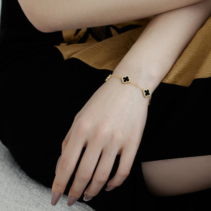 Angela Jewelry]Vierblättriges Kleeblatt Exquisites Armband