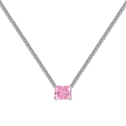 Angela Jewelry]4,0 Karat Elegante Halskette im Radiantschliff