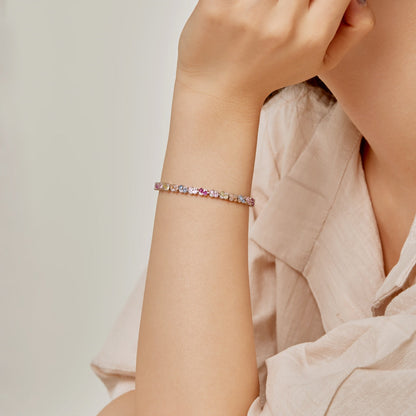 Angela Jewelry]Verziertes buntes Party-Armband in Blumenform
