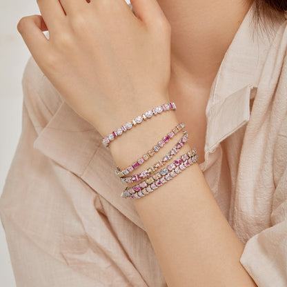 Angela Jewelry]Verziertes buntes Party-Armband in Blumenform