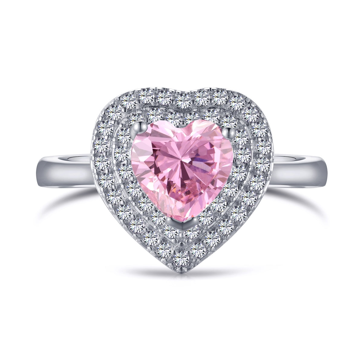 Angela Jewelry]Zarter, überschwänglicher Ehering in Herzform