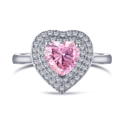 Angela Jewelry]Zarter, überschwänglicher Ehering in Herzform