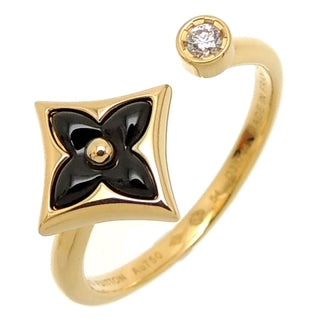 [Angela Jewellery] Offener Ring mit 1 Diamant im Sterndesign