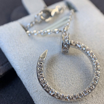 [アンジェラジュエリー]ジュステネックレス シルバー ダイヤモンド