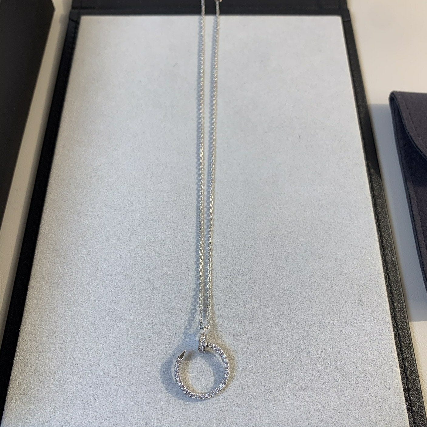 [アンジェラジュエリー]ジュステネックレス シルバー ダイヤモンド