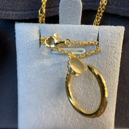 [Angela Schmuck]JUSTE HALSKETTE GOLD DIAMANTEN 