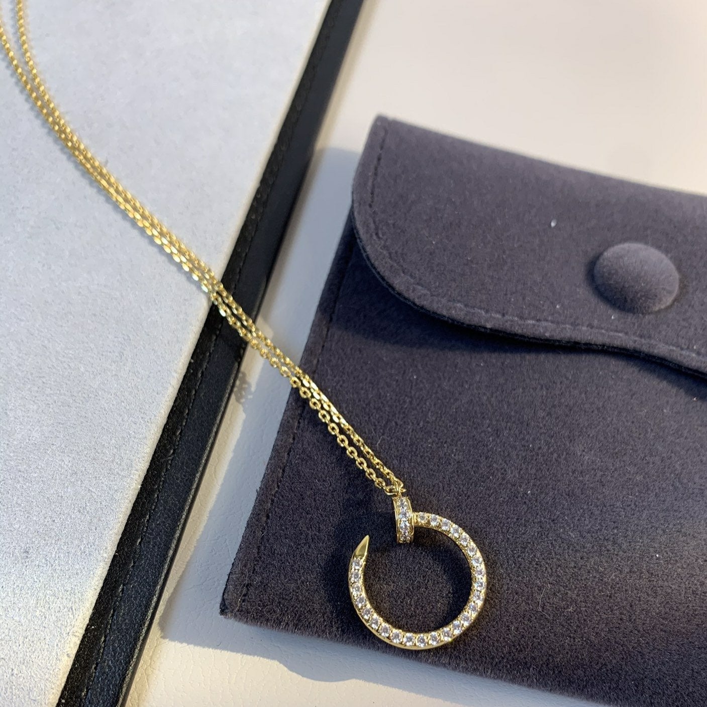[Angela Schmuck]JUSTE HALSKETTE GOLD DIAMANTEN 