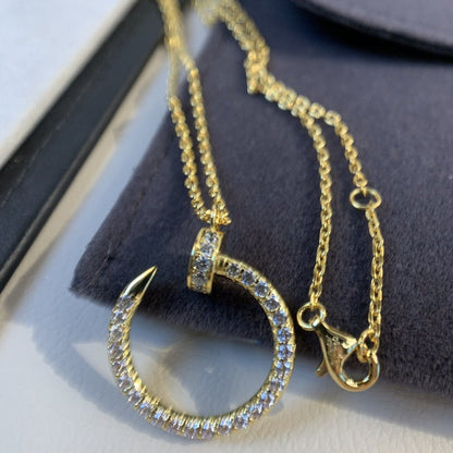 [Angela Schmuck]JUSTE HALSKETTE GOLD DIAMANTEN 
