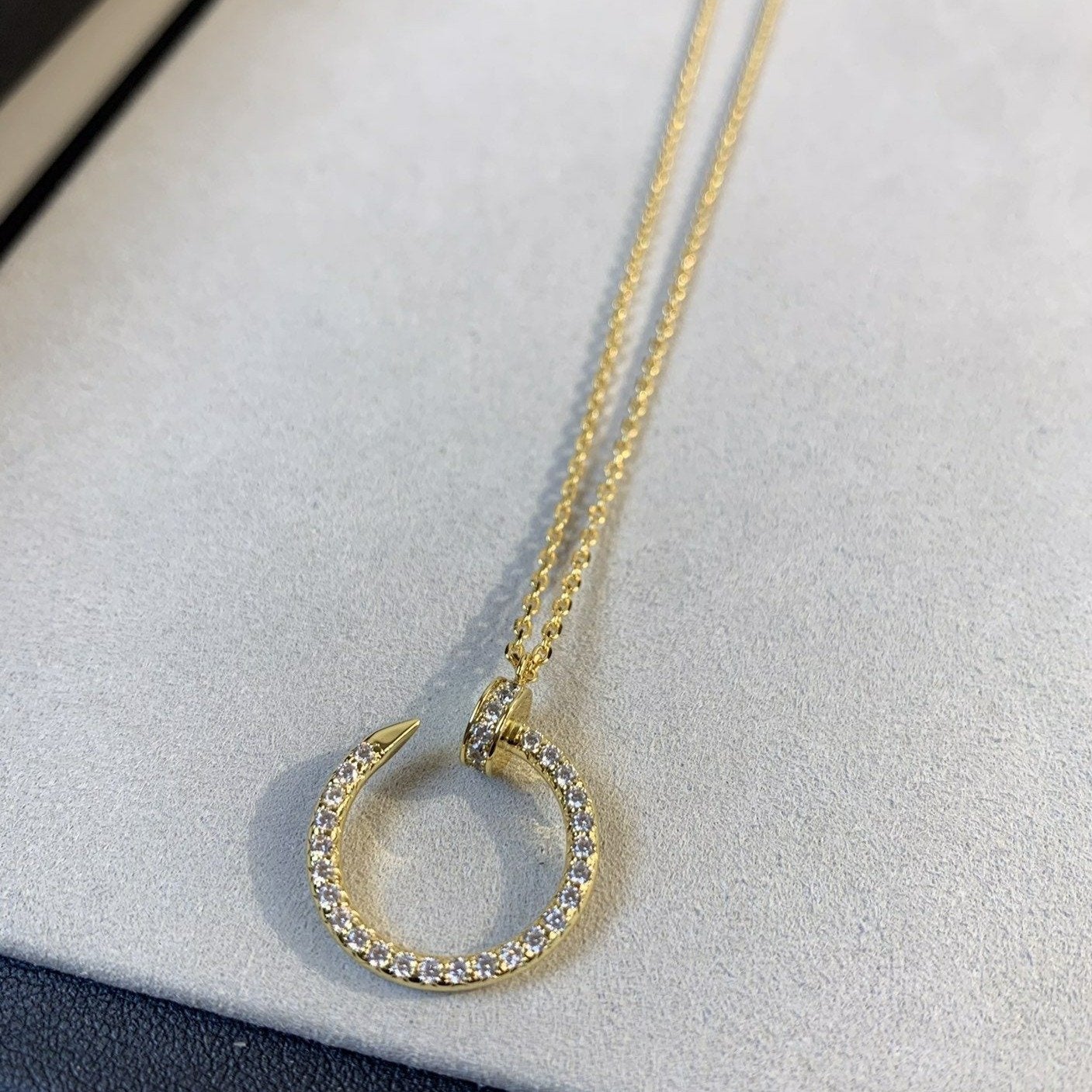 [Angela Schmuck]JUSTE HALSKETTE GOLD DIAMANTEN 