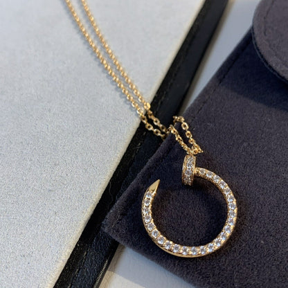 [Angela Schmuck]JUSTE HALSKETTE ROTGOLD DIAMANTEN 
