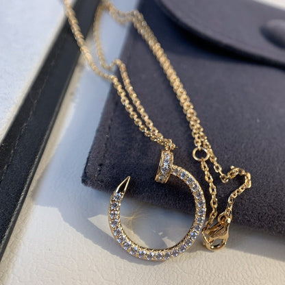 [Angela Schmuck]JUSTE HALSKETTE ROTGOLD DIAMANTEN 
