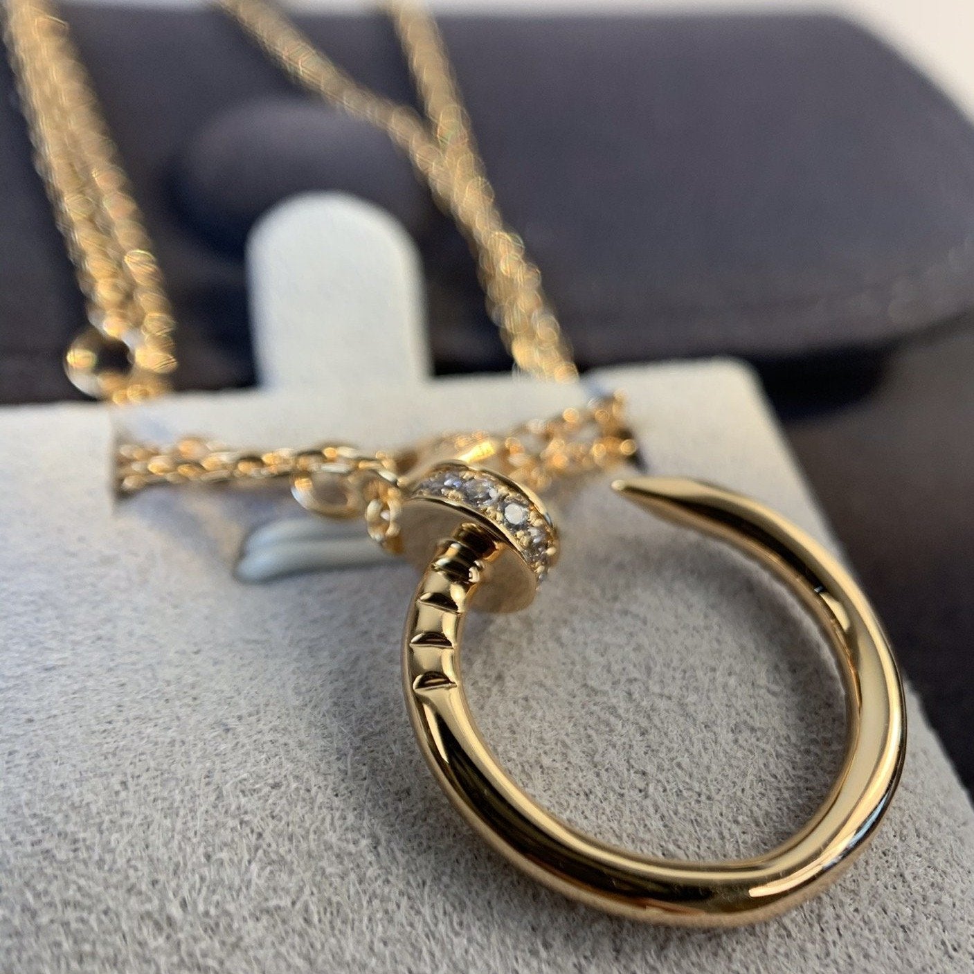 [Angela Schmuck]JUSTE HALSKETTE ROTGOLD DIAMANTEN 
