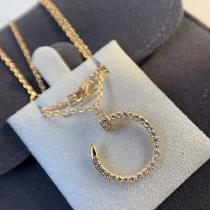 [Angela Schmuck]JUSTE HALSKETTE ROTGOLD DIAMANTEN 