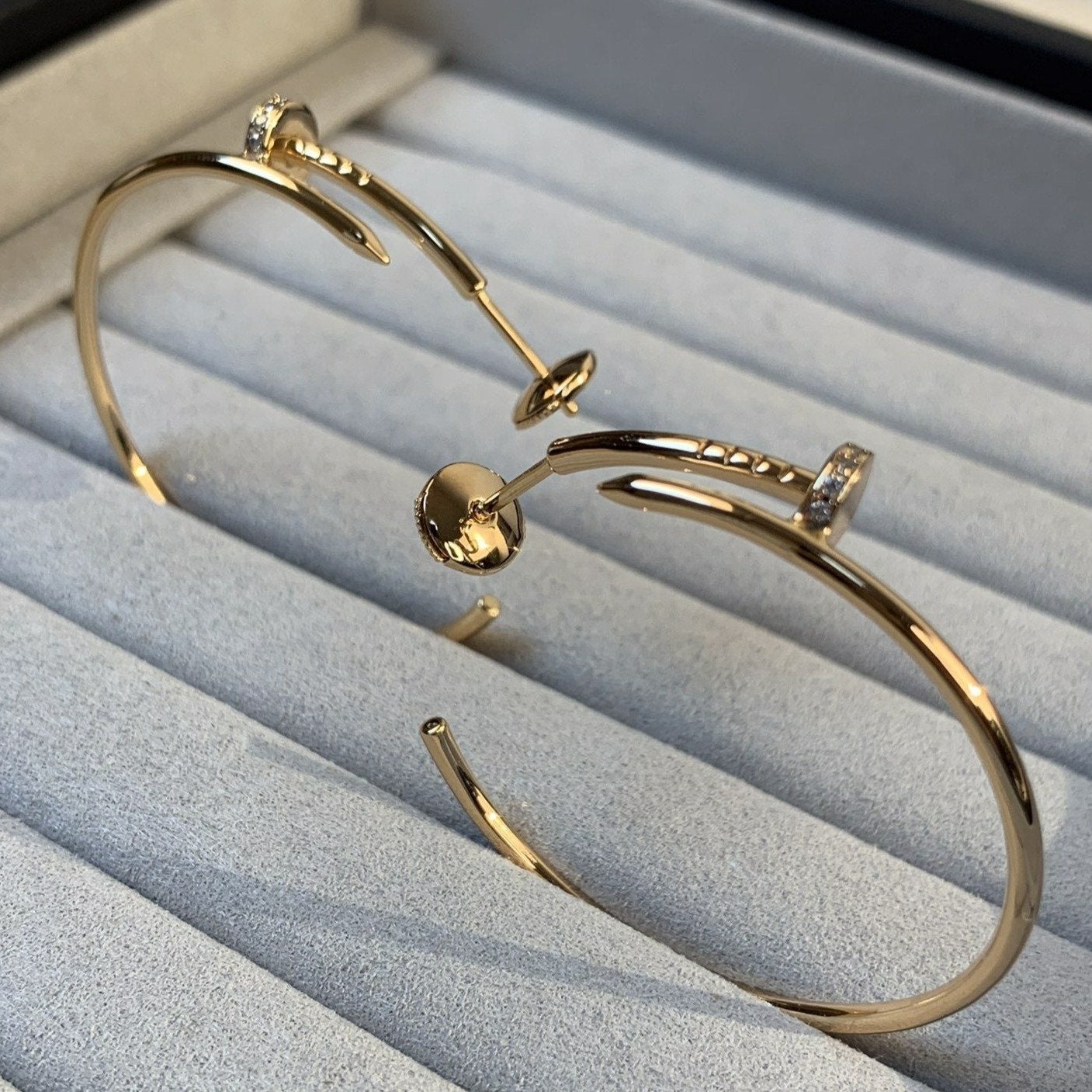[Angela Schmuck]JUSTE OHRRINGE GOLD DIAMANTEN 1,8MM 
