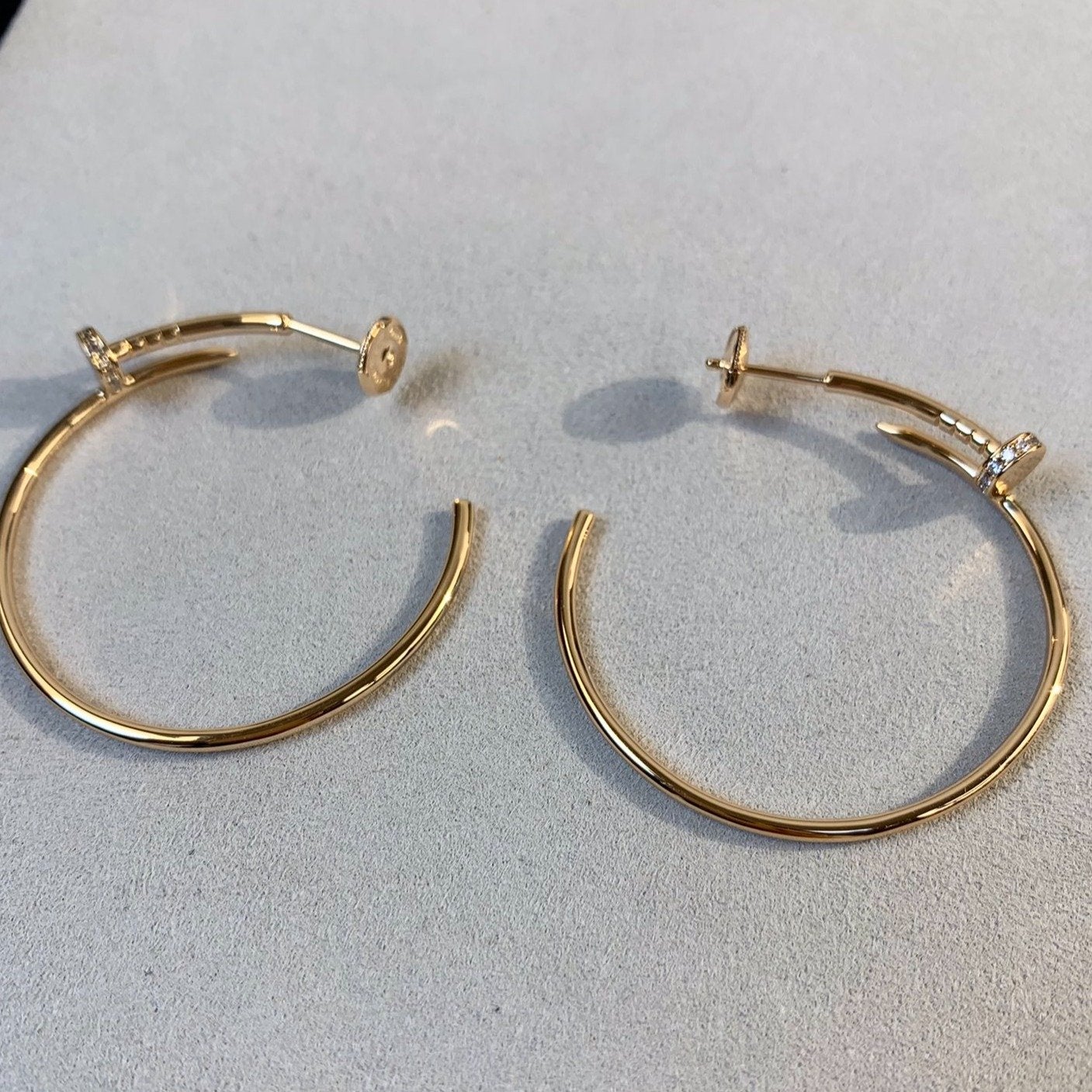 [Angela Schmuck]JUSTE OHRRINGE GOLD DIAMANTEN 1,8MM 