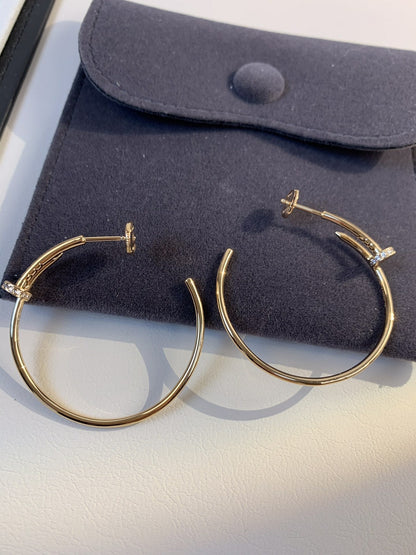 [Angela Schmuck]JUSTE OHRRINGE GOLD DIAMANTEN 1,8MM 