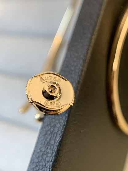 [Angela Schmuck]JUSTE OHRRINGE GOLD DIAMANTEN 1,8MM 