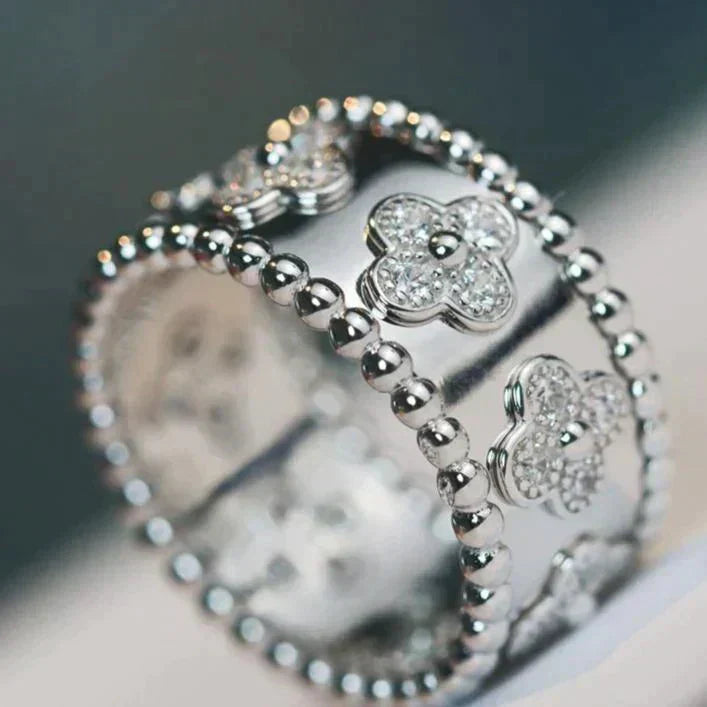 [Angela Schmuck] KLEEBLATT-KALEIDOSKOP-RING 10MM