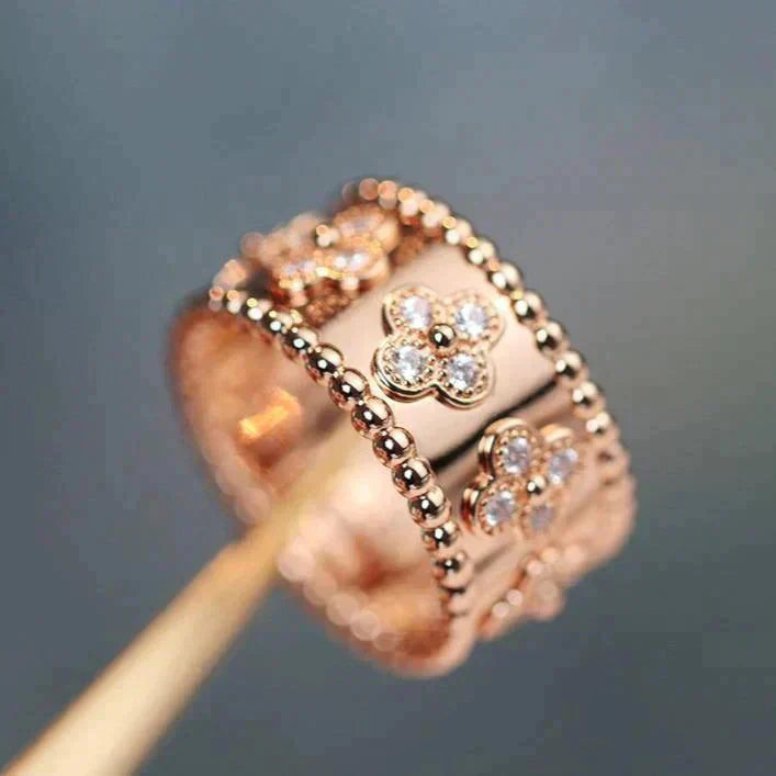 [Angela Schmuck] KLEEBLATT-KALEIDOSKOP-RING 10MM