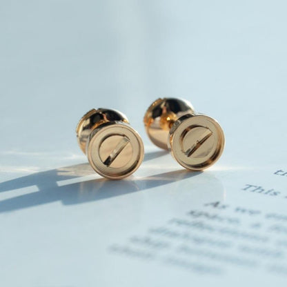 [Angela Schmuck] LIEBE OHRRINGE ROSA GOLD 10MM