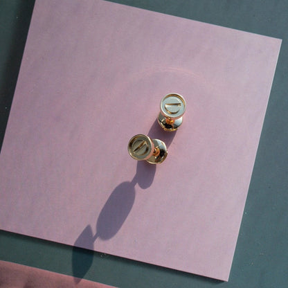 [Angela Schmuck] LIEBE OHRRINGE ROSA GOLD 10MM