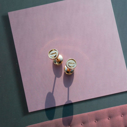 [Angela Schmuck] LIEBE OHRRINGE ROSA GOLD 10MM